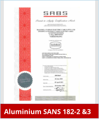 Aluminium SANS 182-2 &3