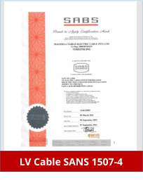 LV Cable SANS 1507-4