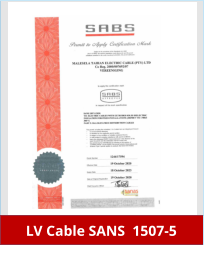 LV Cable SANS  1507-5